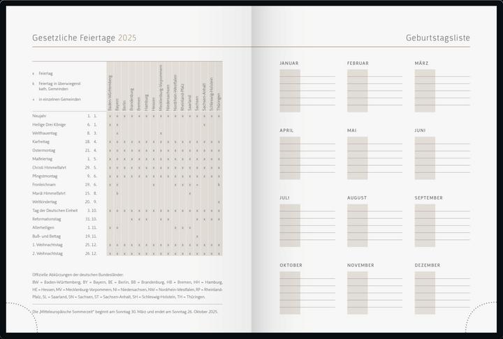 Immagine prodotto rido/idé 7013607035 Calendario tascabile Young Line Mini (2025) 'Motivazione'| 2 pagine = 1 (A6, Tedesco)
