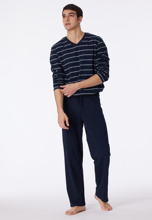 Image du produit Schiesser pyjama long naturel 100% coton | aussi grande taille (62)