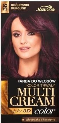 Image du produit Joanna Multi Cream Color Hair Dye 36 Royal Burgundy (36 Królewski Bourgogne)