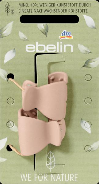 Produktbild dm ebelin Haarklammern recycelt mini schwarz / rosa