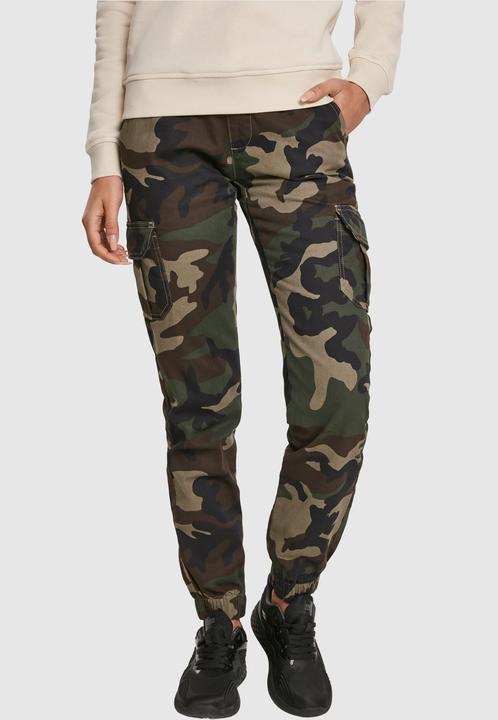 Actual product image Urban Classics Ladies High Waist Camo Cargo Pants (30)