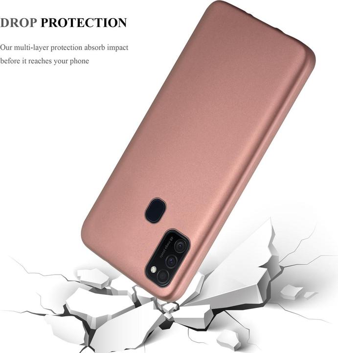 Productafbeelding Cadorabo TPU Matte Metallic hoes (Samsung Galaxy M21, Samsung Galaxy M30)
