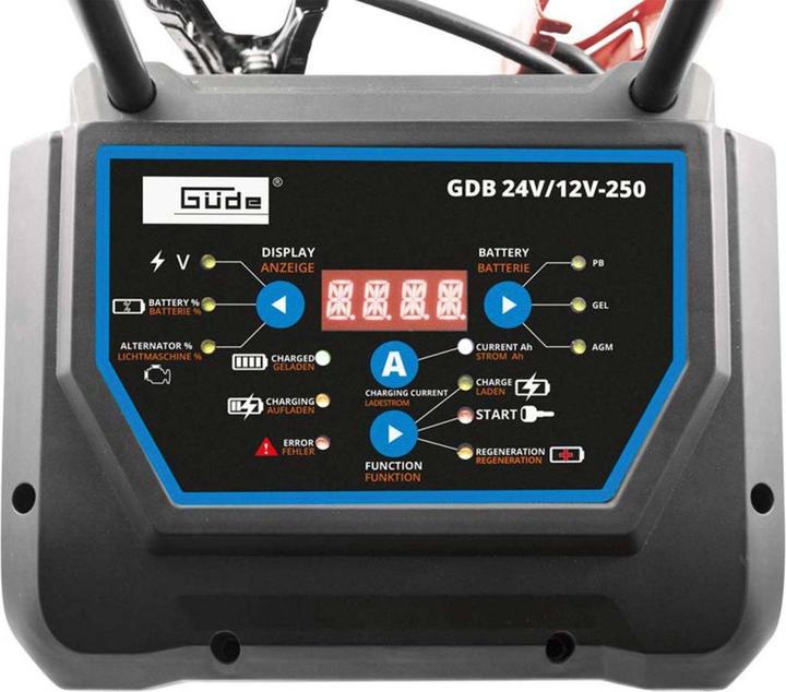 Immagine prodotto Güde Caricabatterie digitale GDB 24V/12V-250 (24V, 16 A)