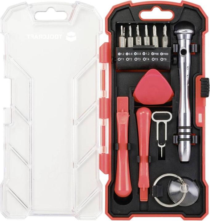Produktbild Toolcraft TO-7746381 Heimwerker, Smartphone Reparaturset im Koffer 18teilig (18 Teile)