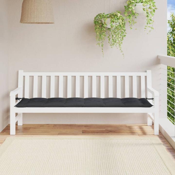 Productafbeelding VidaXL Bankkussen Bankkussen Melange Antraciet 200cm stof (200 x 50 x 7 cm)
