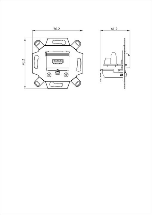 Actual product image Busch-Jaeger HDMI junction box (Cover)