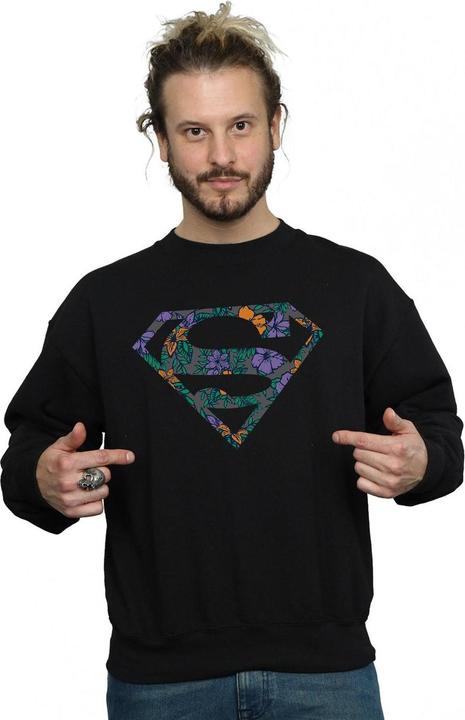 Immagine prodotto Superman Floral Logo 1 Felpa Uomo (XXL)