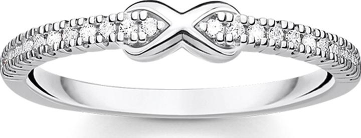 Produktbild Thomas Sabo Ring Infinity Mit Weissen Steinen Silber (52, 925 Silber)