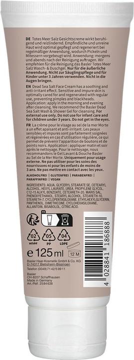 Actual product image Basler Dead Sea Salt Face Cream (125 ml, 24h cream)