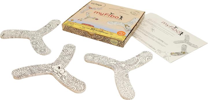 Actual product image Tic Toys Boomerangs to design yourself, 30 pieces