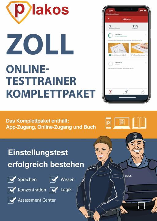 Produktbild Zoll Einstellungstest Komplettpaket (Deutsch, 2020)