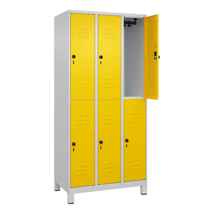 Actual product image C+P Classic Plus double wardrobe, compartment width 30 cm, with feet