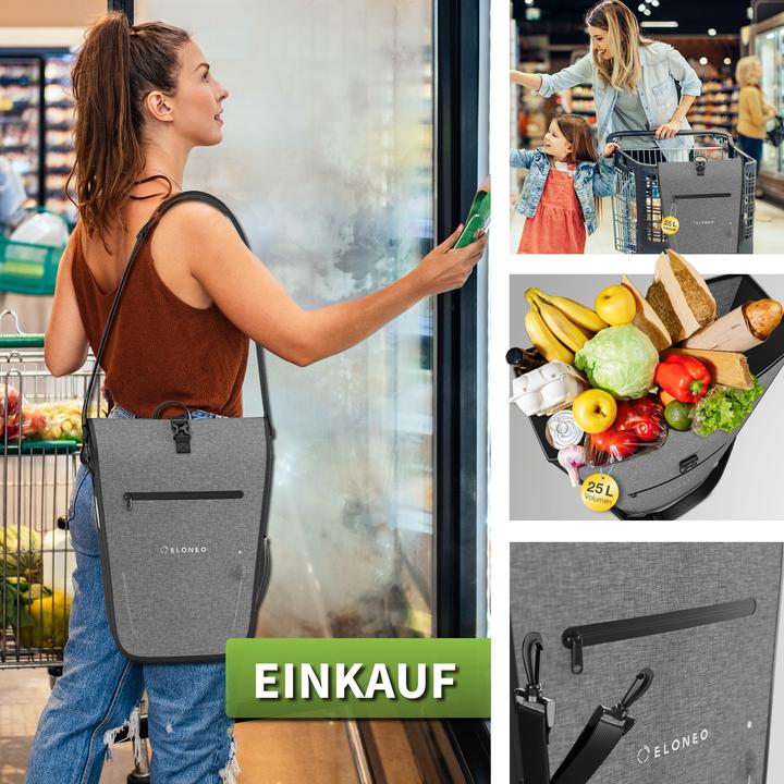 Produktbild Eloneo Fahrradtasche für Laptop (25 l, Gepäckträgertasche)