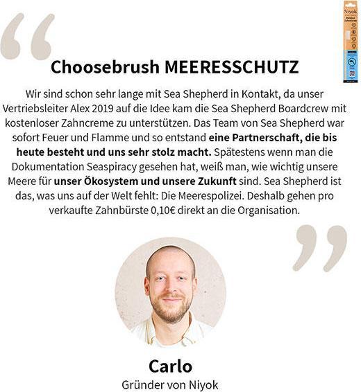 Produktbild Niyok Handzahnbürste Meeresschutz 1 Stück (Weich, 1 x)