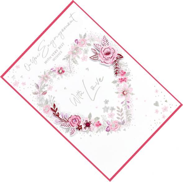 Produktbild Simon Elvin Grusskarte Isabel Garden With Love Verlobung 6erPack Karton (6 Stk.)