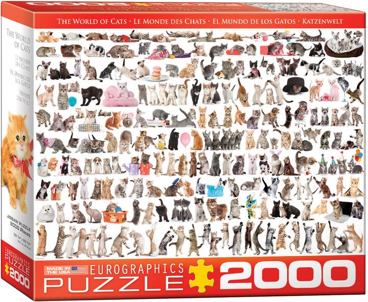 Image du produit Eurographics Le monde des chats (2000 pièces)