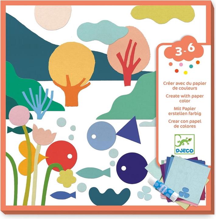 Productafbeelding Djeco Knutselen met gekleurd papier