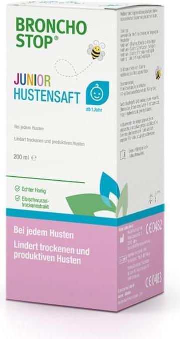 Actual product image Hänseler BRONCHOSTOP Junior cough syrup 200ml (1 Piece)