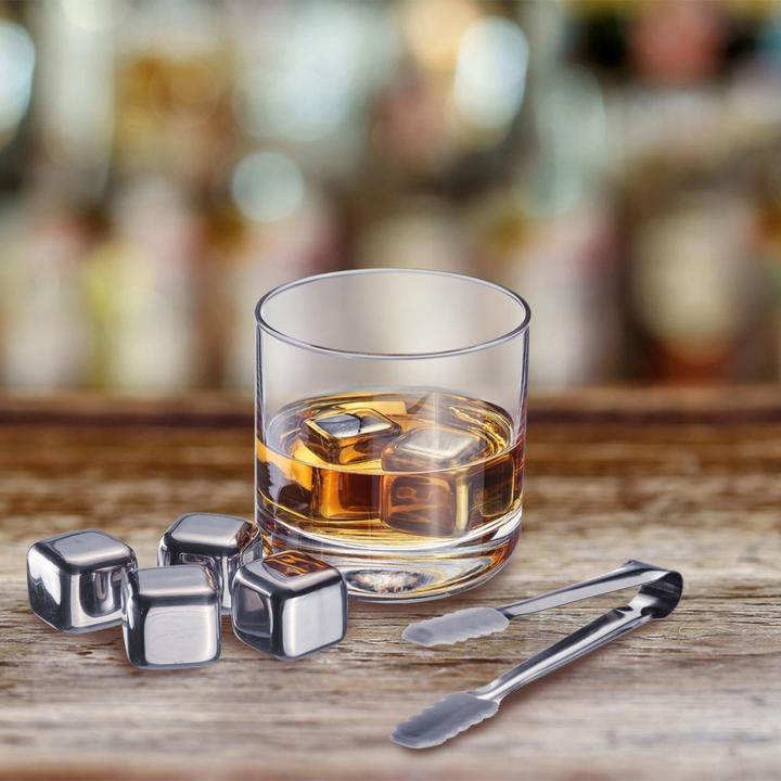 Immagine prodotto Westmark Cubetti di ghiaccio con pinze Cosmo 7 pezzi. (Pietre di whisky)