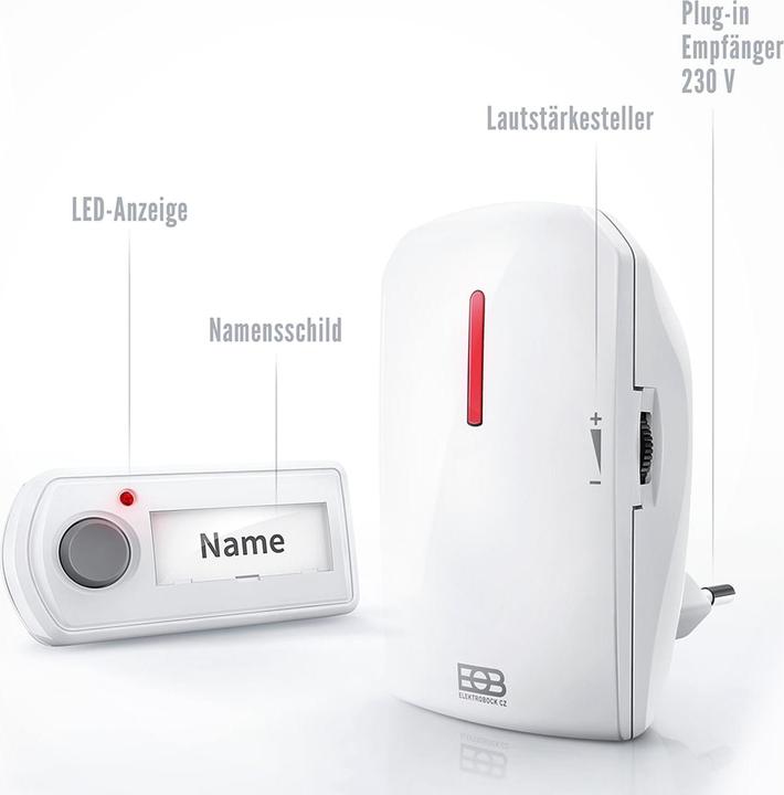 Actual product image Elektrobock Radio doorbell BZ11-21 (Wired)