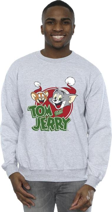 Immagine prodotto Tom & Jerry Christmas Hat Logo Felpa Uomo (M)