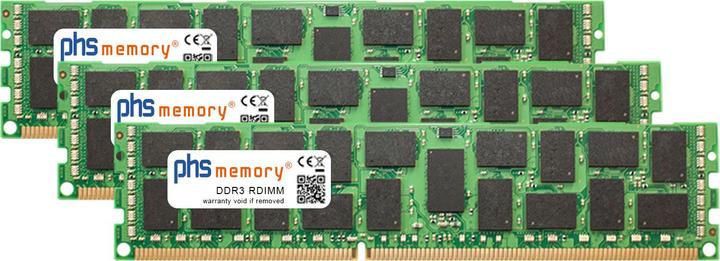 Actual product image PHS-memory 48GB (3x16GB) Kit RAM Memory for HP ProLiant DL160se Gen6 (G6) DDR3 RDIMM 1333MHz (HP ProLiant DL160se Gen6 (G6), 3 x 16GB)