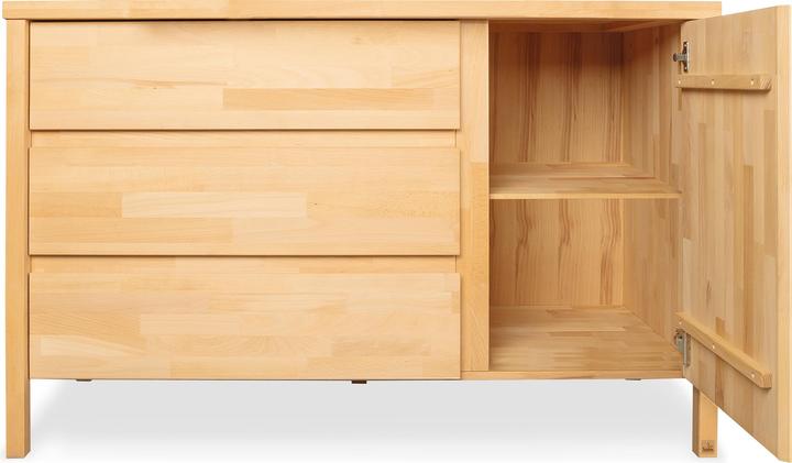 Produktbild Pinolino Kinderzimmer-Set „Enno” extrabreit gross, 3-tlg. (Babybett, Wickelkommode, Kinderkleiderschrank)