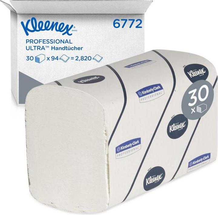 Kleenex Towels ® Ultra™ 6772 2-ply white L215xW106approx.mm suitable for 9000 469 672, 9000 469 673 (2820 x)