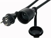 Actual product image HQ Power RUBBER EXTENSION CABLE WITH SHRINK TUBE - 3G2.5 - 15 m - PIN EARTH (15 m, CEE 7/5)