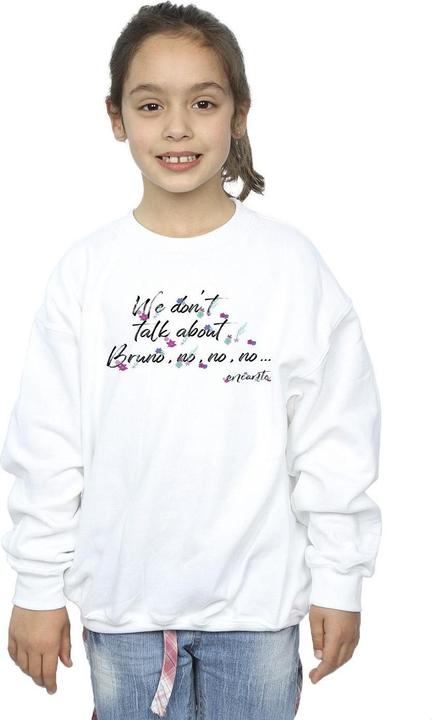 Actual product image Disney Girls Encanto We Dont Talk About Bruno No No Sweatshirt (104)