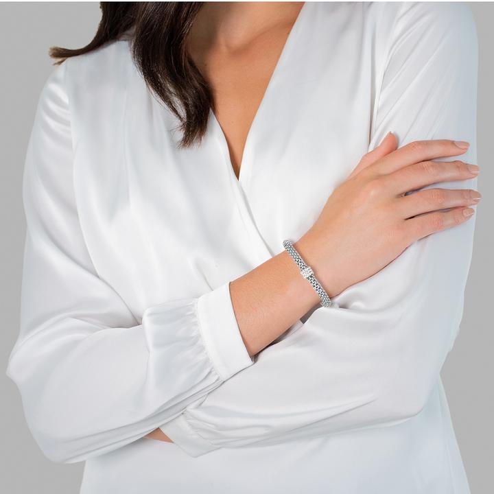Image du produit Rafaela Donata Femmes Acier inoxydable Verre argenté - 1588 (21 cm, Acier inoxydable)