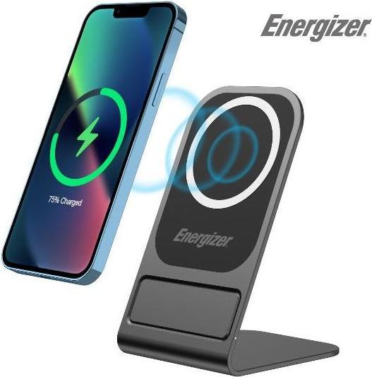 Energizer Wireless Magnetic/Tray Stand Charger Stand Nero (15 W)