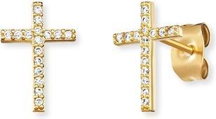 Produktbild Engelsrufer Gilded earrings Cross with zircons ERE-LILCROS-ZSG (925er Silber)
