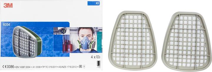 Actual product image 3M K1 6054 respirator ammonia filter (K1, 2 x)