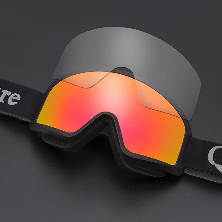 Actual product image Qunature The others White Ski Goggles for Adults - Black