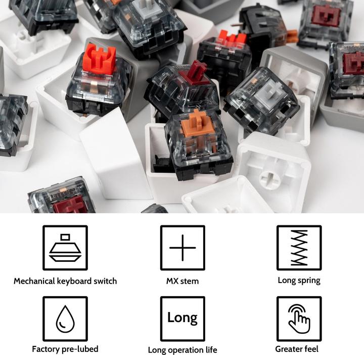 Actual product image Keychron Kailh Super Speed Switch Copper (110 pieces)