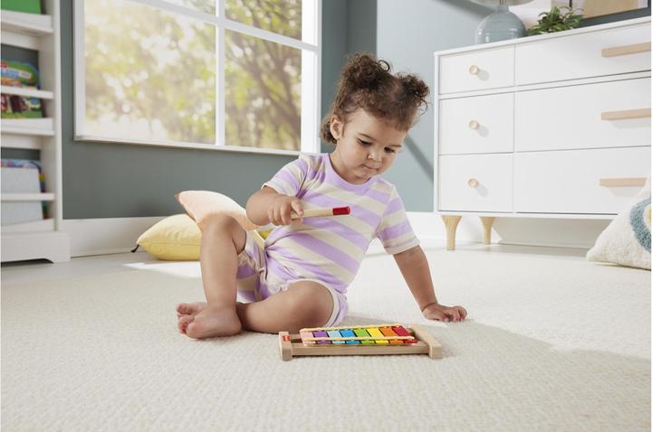 Produktbild Fisher-Price Buntes Xylophon mit Hammerspiel aus Holz (Multilingual)