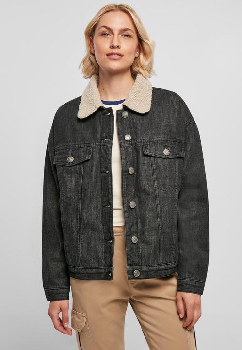 Produktbild Urban Classics Ladies Oversized Sherpa Denim Jacket - 19395 (XXL)