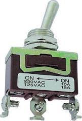 Actual product image Velleman Maxi Toggle Switch Spdt (On)-Off-(On) 10A/250V