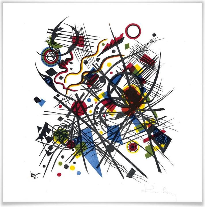 Image du produit Trenddeko Kandinsky - Lithographie pour le dossier du Bauhaus (40 x 40 cm)