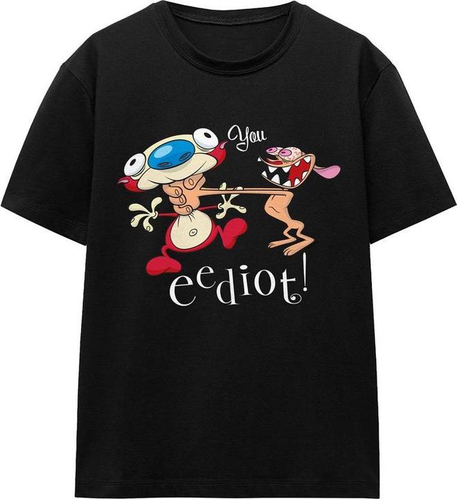 Actual product image Ren & Stimpy Unisex Adult You Eediot T-Shirt (S)