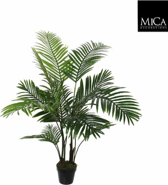 Mica Palma artificiale Areca Palm Decorazioni H 110 cm Ø 100 cm verde (120 cm)