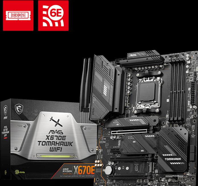 Actual product image MSI MAG X670E TOMAHAWK WIFI (AM5, AMD X670E, ATX)