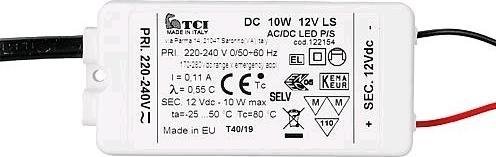 Actual product image TCI Power supply unit 12VDC10W LS