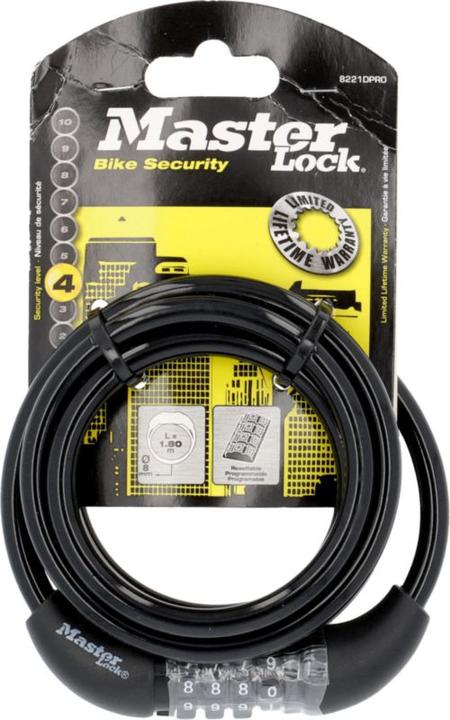 Immagine prodotto Master Lock Blocco con cavo a spirale (180 cm)