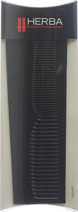 Actual product image Herba Pocket comb with case, hand-sawn, plastic