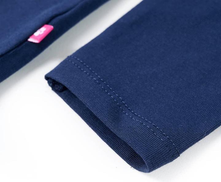 Produktbild VidaXL Kinder-Langarmshirt Marineblau 128,Material: 95 % Baumwolle (128)