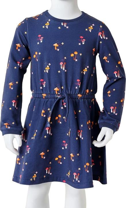 Produktbild VidaXL Kinderkleid Marineblau 104,Material: 92 % Baumwolle. 8 (104)
