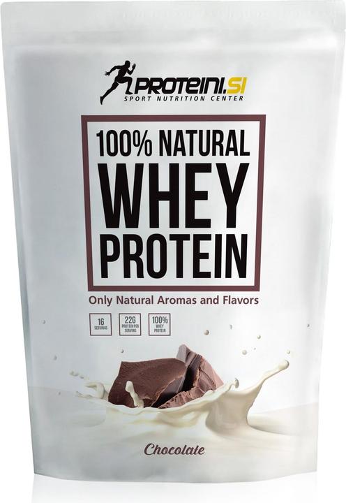 Actual product image Proteini.ch Proteini 100% Natural Whey Protein (Chocolate, 1 pcs., 500 g)
