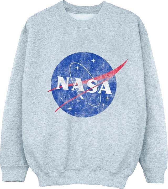 Nasa Classic Insignia Logo Distressed Sweatshirt Jungen
